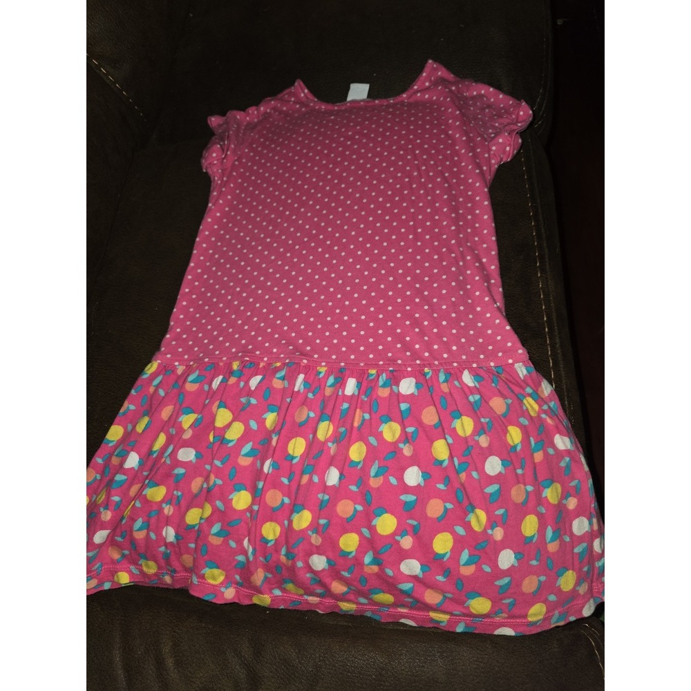 Gymboree mix and match polka dot fruit dress size medium 7 8